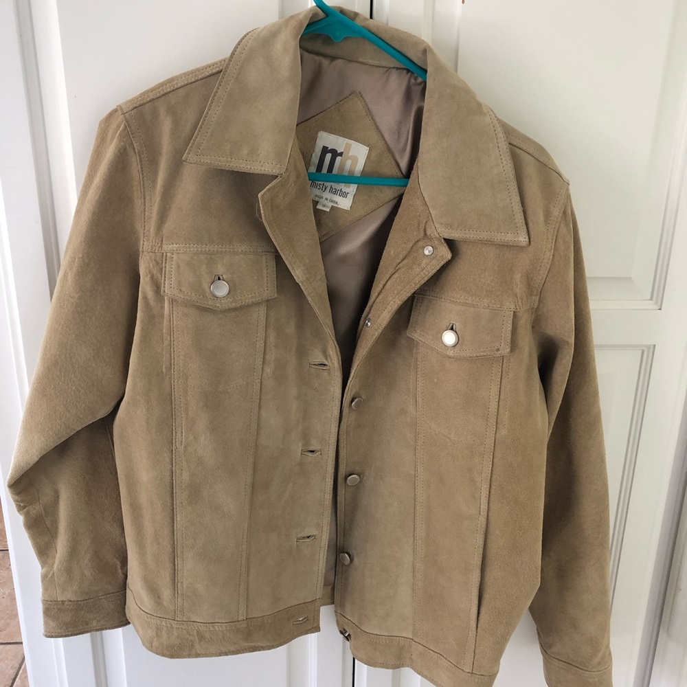 Misty Harbor Tan Suede Jacket